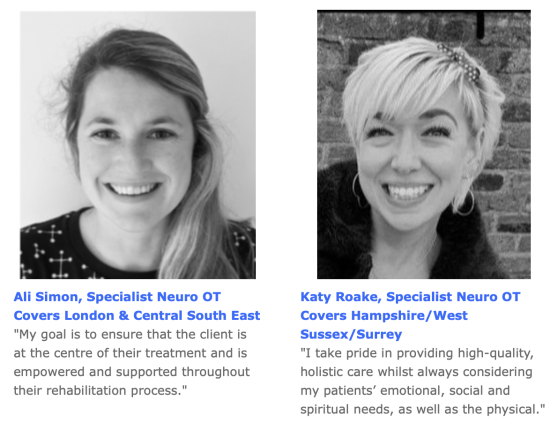Neuro occupational therapy professionals at LSOT